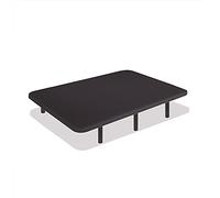 DREAMNITE Base Tapizada Tejido 3D Antideslizante, Estructura 30x40 mm, 5 Barras Transversales, Color Negro, Incluye Patas metálicas de 35cm, Base Tapizada 90 x 190 cm