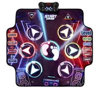 Dreamon Alfombra de Baile Juguetes Niños 4 5 6 7 8 Años Navidad Cumpleaños Regalo Niña 3+, Alfombra de Baile Tapete Musical con 7 Luces LED, Bluetooth Inalámbrico y 5 Niveles