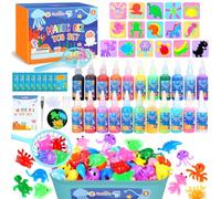 Dreamon Aqua Gelz Set, Juguete de Gel de Agua Mágico 3D DIY, Juego Magic Gel Kit con 22 colores y 16 formas, Regalo de Juguete Creativo para niños de 3 años en Adelante, niños y niñas