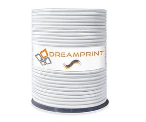 Dreamprint Cuerda expansora de 100 m, color blanco, 10 mm de diámetro, cuerda de goma, cuerda elástica para interior y exterior, resistente a la intemperie y al desgarro, ideal para asegurar la carga,