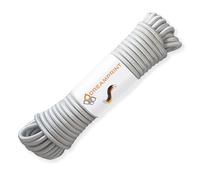 Dreamprint Expansor de Cuerda Gris 30 m - Cuerda elástica 8 mm Ø - Uso en Interiores y Exteriores - Flexible para sujeción, Cubiertas, Campamento y Actividades al Aire Libre