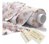 DreamRoots Tela algodon por metros diseños infantiles - Telas por metro niños - Telas costura, manualidades, cortinas, disfraz o tapizar 160cm x 5M