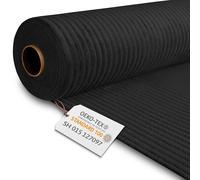 DreamRoots Tela de Pana de 380 g/m² de peso - Tela Pana de 140 cm de ancho - Tela Tapiceria Pana - Tejido de Pana Black Beauty