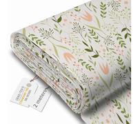 DreamRoots Tela impermeable por metros 600D 220g/m - Tela para tapizar sillas, cojines, sofas - Lona impermeable exterior 160 cm ancho Warm Morning 1M