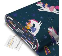 DreamRoots Tela Impermeable por Metros Exterior, Unicorn in the Sky, 1 m