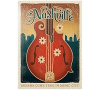 Dreams Come True in Music City, póster vintage, rompecabezas de 1000 piezas premium para adultos