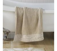 Dreams & Drapes Bath Lacie - Toalla de baño (100% algodón, 70 x 130 cm), Color Natural