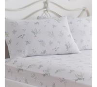 Dreams & Drapes Decorativo - Chloe - Juego de sábanas bajeras de 28 cm de fácil Cuidado - Cama King en Lila