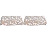 Dreams & Drapes Sandringham - Toalla de Mano 100% algodón - 50 x 90 cm - Color Natural - Suave y Absorbente - Toalla clásica para baño (Paquete de 2)