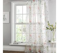 Dreams & Drapes Spring Glade - Cortina de Gasa con Ranura Superior, 140 x 228 cm, Multicolor
