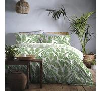Dreams & Drapes - Tahití - Juego de Funda nórdica de fácil Cuidado - 1 Pieza, tamaño Cama Doble en Verde