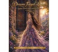 Dreams Forged in Color Fantasy Floral Gowns Senior Edition Volume 2: A Fantasy Coloring Book for Dreamers of Any Age