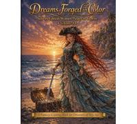 Dreams Forged in Color Seniors Edition Pirate Women in Gowns Volume 4: A Fantasy Coloring Book for Dreamers of Any Age (Dreams Forged in Color: Senior Friendly Edition Vol 1)