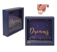 Dreams - Hucha de Madera (20 x 20 cm, con Marco)