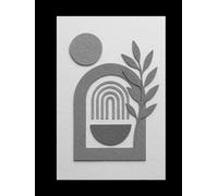 Dreams of a Gray Rainbow: A Scandi Boho Decorative Notebook - Modern Minimalist Boho Black and White Cover Art - Coffee Table Book and Journal - Large 8.25x11 size - Unlined - 120 Numbered pages