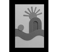 Dreams of a Solar Wave: A Scandi Boho Decorative Notebook - Modern Minimalist Boho Black and White Cover Art - Coffee Table Book and Journal - Large 8.25x11 size - Unlined - 120 Numbered pages