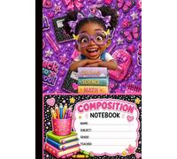 Dreams Science Math Composition Notebook: Blank lined notebook for black, African American, melanin, brown skin girls.