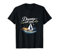Dreams Set Vela Vela Script Permanente Vacaciones Fiesta Camiseta