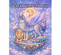 Dreamscape Animals: Coloring Book For Adults Relaxing With Fantasy Forest Animals, Magical Woodland Creatures, And More