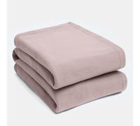 Dreamscene Manta de Forro Polar cálida sobre Suave sofá Cama para sofás, Manta Grande sólida, Color Rosa Rubor, 50 x 60 Pulgadas