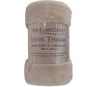 Dreamscene Mink Faux Fur Throw