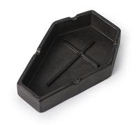 DreamsEden Cenicero decorativo de ataúd, regalo divertido para hombres fumadores, pequeño cenicero portátil de metal pesado, decoración gótica vintage para el hogar