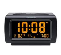 DreamSky Reloj despertador con radio FM, puerto USB para carga