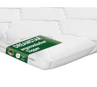 DREAMSTAR Colchón de 180 x 200 cm firme, protector de colchón Good Night de 6 cm de alto, certificado Öko-Tex y ergonómico para cama con somier, caravanas, antideslizante mediante cintas para fijación
