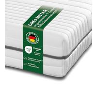 DREAMSTAR Colchón de espuma fría Vital Silver XXL 24 cm de alto | Colchón ergonómico de 7 zonas H3 de 160 x 200 cm, hipoalergénico y antibacteriano, funda extraíble y lavable | Öko-Tex | (24 cm, 160 x