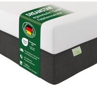 DREAMSTAR Colchón de muelles ensacados premium de 1000 unidades, ergonómico, 7 zonas, altura 22 cm, dureza 4 (H4), 100-140 kg, 80 x 200 cm