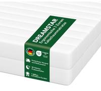 DREAMSTAR Colchón Easy Sleep 160 x 200 cm, H2 (suave), ergonómico de espuma fría, hipoalergénico y antibacteriano, funda extraíble y lavable, Öko-TEX (11 cm, 160 x 200 cm)