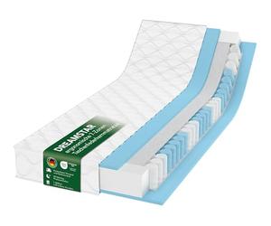 DREAMSTAR Colchón Ergo Flex Duo muelles ensacados 7 zonas 17 cm H2-H3 Öko-Tex 80x200