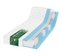 DREAMSTAR Ergo Flex Duo colchón de muelles ensacados 100 x 200 cm, colchón ergonómico con 7 zonas, Oeko-Tex®, H2 (0-80 kg) y H3 (80-100 kg), hipoalergénico y antibacteriano, 17 cm de alto, 100 x 200
