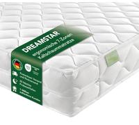 DREAMSTAR Ergo Flex Duo I Colchón ergonómico de espuma fría de 7 zonas, 16 cm de alto, certificado Öko-Tex, dureza 3 y 4 (H3 y H4), fabricado en la UE, 160 x 200 cm