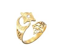 Dreamtimes Anillo con nudo de bruja para mujer. Anillo con nudo celta