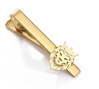Dreamtimes Clip de corbata de corona del Rey León para hombre, cierre de corbata de acero inoxidable, elegante accesorio de corbata para hombre, para bodas, negocios, eventos formales, regalo elegante