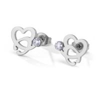 Dreamtimes Enfermera estetoscopio pendiente acero inoxidable asistente médico regalo para mujeres enfermera joyería regalo, medium, Acero inoxidable, Sin piedra preciosa