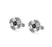 Dreamtimes Gemelos vikingos de acero inoxidable con nudo celta y cruz, joyería irlandesa, regalos para el día del padre, regalos para hombres, bodas y novios, Medium, Acero inoxidable, No es una