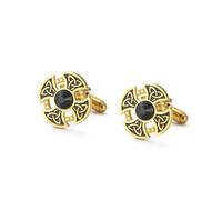 Dreamtimes Gemelos vikingos de acero inoxidable con nudo celta y cruz, joyería irlandesa, regalos para el día del padre, regalos para hombres, bodas y novios, Medium, Acero inoxidable, No es una