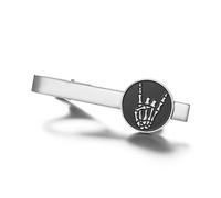 Dreamtimes Pin para corbata con calavera de roca Pin para corbata de Halloween Pin para corbata con figura en lenguaje de signos para hombre