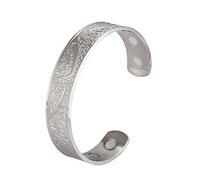 Dreamtimes Pulsera de árbol de la vida con nudo celta vikingo para mujeres y hombres cuidado de la salud acero inoxidable pulsera de árbol de la vida brazalete de plata para hombre (plata)