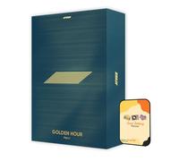 Dreamus ATEEZ Album - GOLDEN HOUR : Part.1 BLUE HOUR ver +Pre Order Benefits+BolsVos Exclusive K-POP Giveaways Package