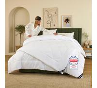 DREAMWAY - Edredón Relleno Nórdico 4 Estaciones 240x260 cm para Cama 160/180 - Bedding Edredón de Fibra 150+300 gsm Suave, Caliente y Cómodo Blanco