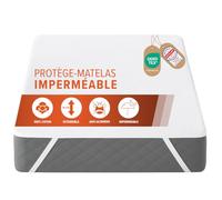 Dreamway Protector de colchón 80x200 cm - Impermeable, algodón Oeko-Tex, cubrecolchón Resistente con 4 Esquinas elásticas - para colchones hasta 28 cm