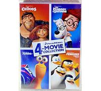 DreamWorks 4 Movie Collection: The Croods / Mr. Peabody & Sherman / Turbo / Penguins of Madagascar