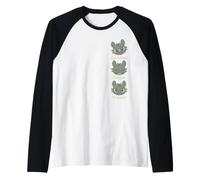 DreamWorks Dragons A Little Feisty Toothless Front & Back Camiseta Manga Raglan