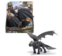 Dreamworks Dragons - Figura Dragón Desdentao de Batalla de Cómo Entrenar a tu Dragón con Sonidos de Plasma, Figura de Acción Articulada 33 cm - Juguetes Niños 4 Años + - Regalo Niño 4 Años +