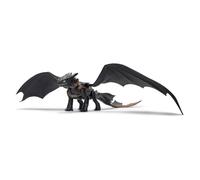 Dreamworks Dragons, How to Train Your Dragon, Ultimate Plasma Blast Toothless, Figura de acción de alas de 25 Pulgadas con Luces y Sonidos, Juguetes para niños a Partir de 4 años