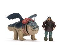 Dreamworks Dragons - Pack Figura Dragón y Vikingo: Gronkel y Patapez de Cómo Ent