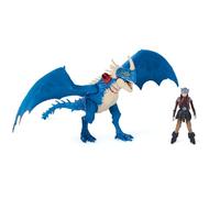 DreamWorks Dragons - Pack Figura Dragón y Vikingo: Nader Mortífero y Astrid de Cómo Entrenar a Tu Dragón, Diseño Exclusivo Trial of Flame - Figuras de Acción Articuladas - Juguetes Niños 4 Años +